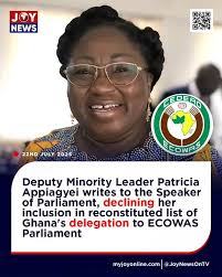 Deputy Minority Leader swap positions with Afenyo-Markin