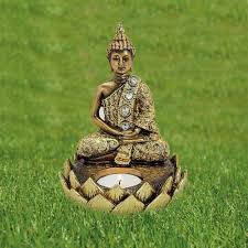 Zen garden japanese style of stone garden way of peace. Esoterik Mystik Magie Buddha Zen Garten Miniatur Steinfigur Thai Buddha Deko Set Teelichthalter Yoga Sammeln Seltenes Elin Pens Ac Id