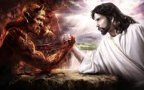 Tutorial gambar yang menawarkan sensasi berbeda rasakan sensasinya punya foto lama dan ingin menggambarnya ? Hd Wallpaper Jesus Christ Devil Fantasy Art Wallpaper Flare