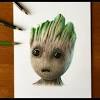 Baby groot coloring page lovely cute baby groot coloring. 1