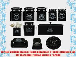 Check spelling or type a new query. 11 Piece Vintage Black Kitchen Breakfast Storage Canister Jar Set Tea Coffee Sugar Kitchen Video Dailymotion