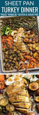 Sheet Pan Turkey Dinner For Two An Easy And Healthy One Pan Thanksgiving Or Christmas Holiday Meal For Two Turkey Dinner Chicken Dinner Recipes Meals For Two