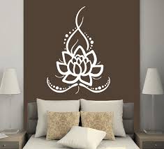 Wall Decals Yoga Lotus Indian Buddha Decal Vinyl Sticker Home Decor Ms625 Art Mural Deco Bouddha Salle De Meditation