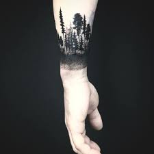 Black Forest Armband Tattoo On The Left Wrist In 2020 Tribal Shoulder Tattoos Arm Band Tattoo Tattoos