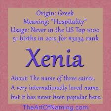 Xenia Xenia Names Names With Meaning