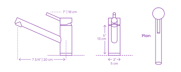 The ikea hällviken kitchen sink has an overall width of 22 (56 cm) and depth of 19.625 (50 cm). Kitchen Faucets Dimensions Drawings Dimensions Com