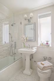 It will visually help the small master bathroom appear bigger since it doesn't cut off the floor plan. 75 Beautiful Small Bathroom Pictures Ideas June 2021 Houzz