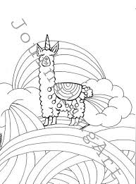 Llamacorn Coloring Page Pdf Printable Art Cartoon Coloring Pages Animal Coloring Pages Pokemon Coloring Pages