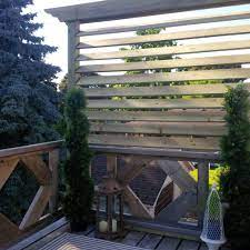 Diy Balcony Shutters Great Privacy Screen Only Took An Afternoon Diy Balcony Landscaping Inspiration Backyard