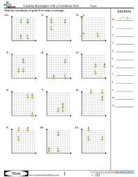 We move 9 units to the left from the origin and then 5 units vertically up to plot the. Grid Worksheets Free Commoncoresheets