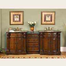 The bliss is one of the most elegant modern bathroom vanities around. 84 Inch Large Cherry Double Sink Bath Vanity With Granite