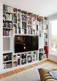 Mobilya Resimleri Kitaplik Modelleri Bookshelves In Living Room Small Home Libraries Home Library Design