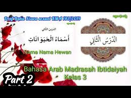 Rpp bhs arab kelas 4 kma 183. Part 2 Asmaul Hayawanat Nama Nama Hewan Dalam Bahasa Arab Video Pembelajaran Bahasa Arab 3 Youtube