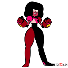 How to draw Garnet | Steven Universe - Sketchok easy drawing guides