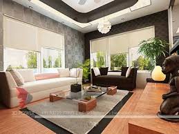 Living Hall Home 3d Interior Rendering Hall Interior Design Home Hall Design Interior Design Photos