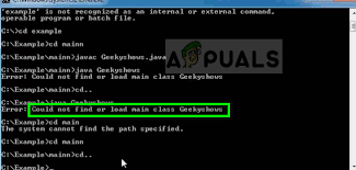 Fix Could Not Find Or Load Main Class Appuals Com
