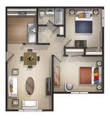 For peaceful living in private room this will be your perfect choice. Cheap 2 Bedroom Apartments Near Me Small Apartment Plans Studio Apartment Floor Plans Apartment Layout