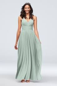 Dusty Sage Bridesmaid Dresses In Sage Green David S Bridal