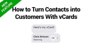 Copy all of your vcards into this new folder. How To Turn Contacts Into Customers Using Text Message Vcardssalesmsg