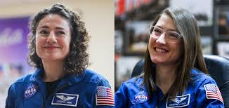 Nasa astronauts christina koch and jessica meir ventured outside the international space station before 8 a.m. Le Destin Etoile Des Americaines Christina Koch Et Jessica Meir Madame Figaro