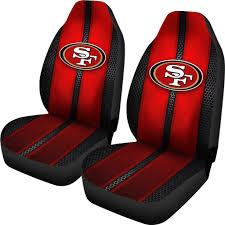 Incredible Line Pattern San Francisco 49ers Logo Car Seat Covers In 2020 San Francisco 49ers Logo Carseat Cover San Francisco 49ers