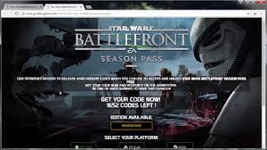 The name says it all. Star Wars Battlefront Season Pass Redeem Code Generator Xbox One Ps4 And Pc On Vimeo