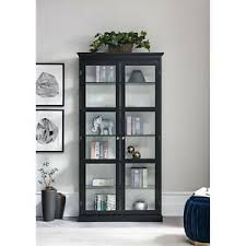 Door ,walnut bookcase with glass doors ,steel bookcase ,contemporary bookcases with glass doors ,metal glass bookcase ,bookcases and cabinets ,shelves glass doors ,bookcase with glass sliding doors ,black wood. Display Cabinet With Doors And Shelves Black 76 H Ebay