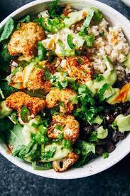 Spicy Vegan Burrito Bowl Well And Full Recipe Vegan Burrito Vegan Burrito Bowls Vegetarian Recipes