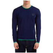 Le logo k en intersia habille le devant du vêtement tandis que les manches s'ornent du motif k paris en. Pull Kenzo Tiger Crest Fa55pu2023ab77 Blu Frmoda Com