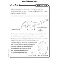 Info Dinosaures Reading Lessons Dinosaurs Preschool Lesson