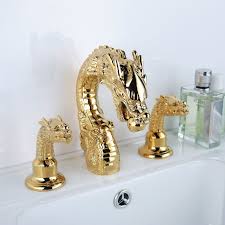 Get a handle on your sink · free shipping & returns Free Ship Gold 3 Pcs Widespread Lavatory Bathroom Sink Dragon Faucet Mixer Tap Dragon Handles Dragon Tap Handle Dragon Faucetfaucet Mixer Tap Aliexpress
