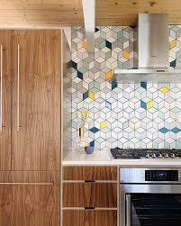 10 Mid Century Modern Designs With Handmade Tile Modern Kitchen Backsplash Mid Century Modern Kitchen Modern Kitchen Tiles
