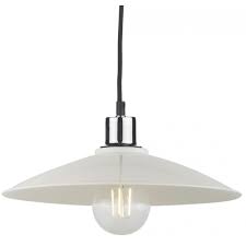 Overhead light fitting shade replacement. Easy Fit Ceiling Pendant Shade Gloss Ivory Lighting And Lights Uk