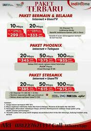 Ingin menghilangkan suatu layanan atau ganti paket internet? Brosur Indihome Agustus 2019 Goresan