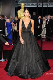 And this year, the hair is just as important as the dress. Camila Alves Black V Neck Celebrity Prom Dress Oscars 2011