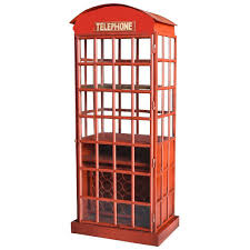 Mostly i kept referring to an online photo of the famous british phone booth and then adjusted the design to my little cabinet. 79 British Phone Booth Cellarette Home Bar Cabinet Shabby Chic Mancave Loomlan