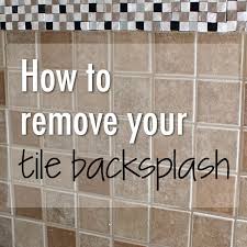 How To Remove Tile Backsplash Weekend Craft Tile Removal Remove Tile Backsplash Backsplash