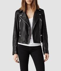 Womens Bleeker Leather Biker Jacket Black Allsaints Com Leather Jackets Women All Saints Leather Jacket Best Leather Jackets