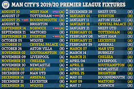 Hoping champions league and cup rescheduling will balance it out a bit. Premier League 2019 20 Fixtures Chelsea Arsenal Man Utd Plus Other 17 Teams Schedules