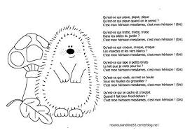 Nounousandrine 83 Comptines Herisson Comptine Herisson