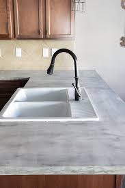 How are concrete countertops made? Diy Feather Finish Concrete Countertops Bless Er House