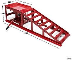 Auffahrrampe Mit Hydraulischem Wagenheber 2000kg Hohenverstellbar Reifenbreite Bis 225mm Amazon De Auto Schweissprojekte Rampen Ideen