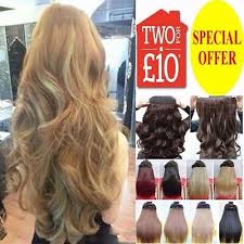 Repeatable dye, achieve a thicker and longer look length range: 24 One Piece Clip In Hair Extension Pale Golden Ash Blonde Light Brown White Ebay