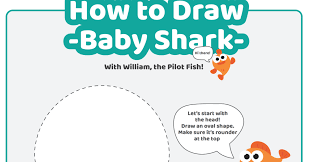 Coloring baby shark family coloring page|how to draw pinkfong baby shark family|paper dolls|kids art Easy How To Draw Baby Shark Tutorial For Kids Or Adults Kids Activities Blog