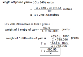 Textile Adviser Yarn Count Conversion From One To Another