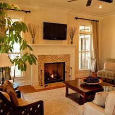 (or if your favorite plan only lacks a fireplace, consider adding one as part of your customization.) here's a collection of house plans with well situated fireplaces. Modern Small Living Room With Fireplace And Tv Novocom Top