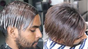 Rebonding is a quick option for those who want absolutely straight hair but are not born with it. Rebonding Smoothning Straightening Of Men S Hair By Loreal Professional Youtube