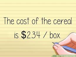 How To Calculate Unit Rate Wikihow
