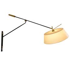 1950s Large Suspended Sconce Mounted On Patella By Maison Lunel With Images Vintage Wall Lights Sconces Wall Lights