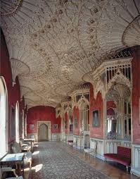 Strawberry Hill Long Gallery 1747 Twickenham England For Sir Horace Walpole Strawberry Hill House House On A Hill Hill Interiors